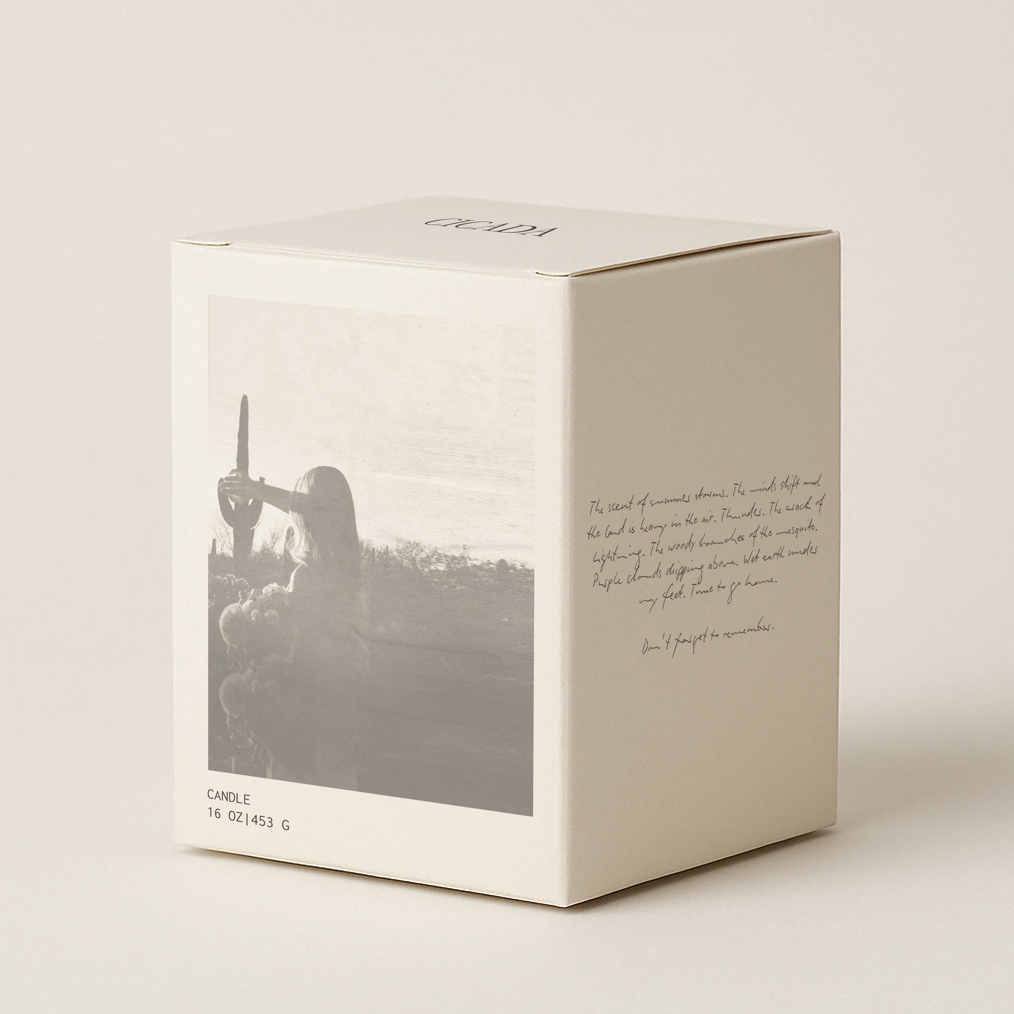 Product image of box that scent No. 05 16 oz candle comes in. Box measures 4